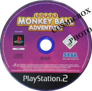 PS2 jeu video - SUPER MONKEY BALL ADVENTURE Sony PlayStation 2 cd en loose testé - Imagen 1 de 1