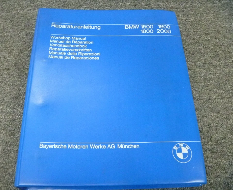 BMW 1500 1600 1800 2000 1964-1965 nueva clase sedán taller manual de reparación Foto 1 de 1