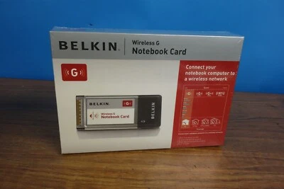 Belkin Wireless G Notebook Card P57462-F F5D7010 - NEW SEALED BOX - Image 1 of 2