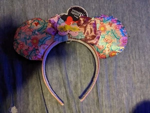 Minnie Mouse Mouse pink floral ears headband NWT - Picture 1 of 8
