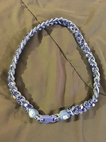 UNC North Carolina TARHEELS Blue Triple Rope Team Necklace 22" FAST! FREE SHIP! Cover