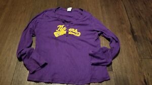 Creative Apparel Concepts 2XL Purple LSU Tigers football Long Sleeve Shirt