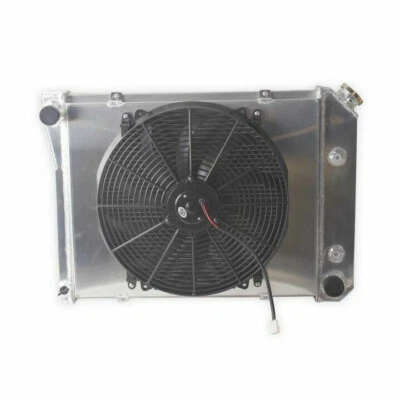 3 Row Radiator&Shroud&16''Fan For 68-1974 Chevy Nova Caprice Camaro/Buick Regal - Image 1 of 4