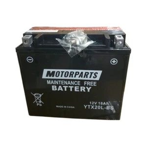 BATTERIA YTX20L-BS 12V 18AH PER YAMAHA XVZ ROYAL STAR 1300 4T 96 > 97 AGM SENZA - Foto 1 di 3