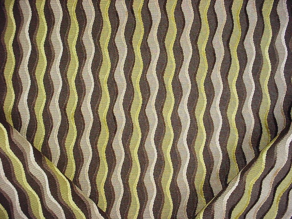 Tela de tapicería de terciopelo a rayas 2-1/2 años Kravet Couture 29367 Trailway Kiwi Foto 1 de 4