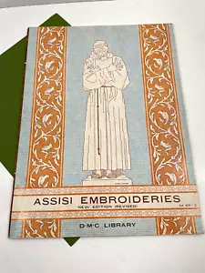 DMC Library Assisi Embroideries Vintage Embroidery Pattern Book 1970 - Picture 1 of 10