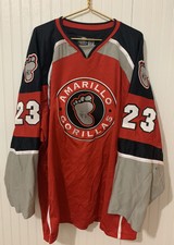 Amarillo Gorillas CHL OT Pro Hockey Jersey Game Worn #23 Size 56