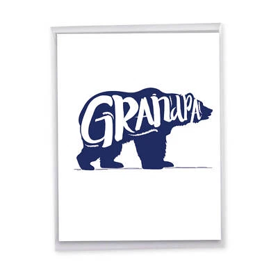 1 Jumbo Funny Father's Day Grandpa Greeting Card - Grandpa Bear J3460FGG - Image 1 of 4