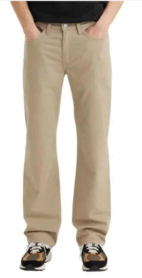 levi's Men's 514 Regular Fit Through Thigh Straight Leg Jeans Tan 34x30