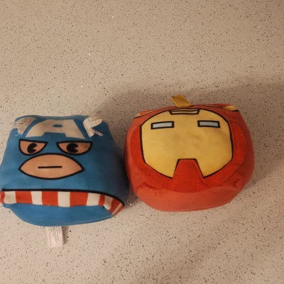 Cubd -Soft Plush - Stuffed Cube - Collectibles - iron Man And Captain America  - Image 1 of 4