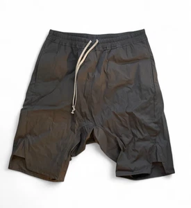 Pantalones Cortos Rick Owens Forever 36W - Largo Champiñón Marrón Verde Gris Encerado - Imagen 1 de 14