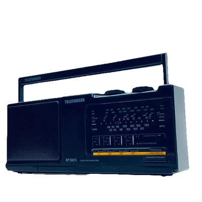 Telefunken RP500 Radio 4 Band Speicher Weltempfänger UKW KW MW LW + Karton 90er - Bild 1 von 4