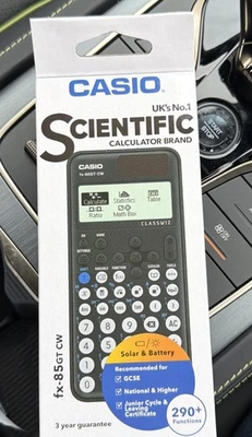 Casio fx-85GT CW Scientific Calculator - Black (FX-85GTCW-W-UT) - Image 1 of 2