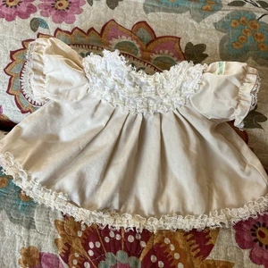 Cute Vintage Jesmar Cabbage Patch Frilly A Line Pale Mauve Pink Dress Only - Picture 1 of 11