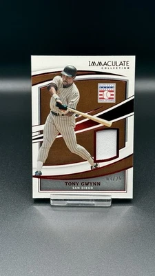 2022 Immaculate Collection Tony Gwynn Red Game Worn Used Patch # /25 HOF Padres - Image 1 of 3