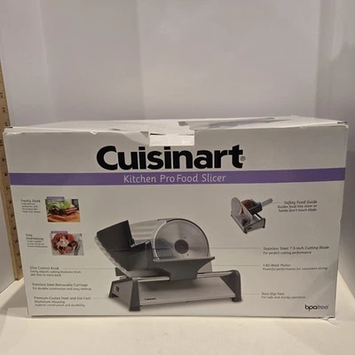 Cuisinart 厨房 专业食品切片机 FS-75 不锈钢食品切片机 盒子损坏 — 第 1/4 张图片