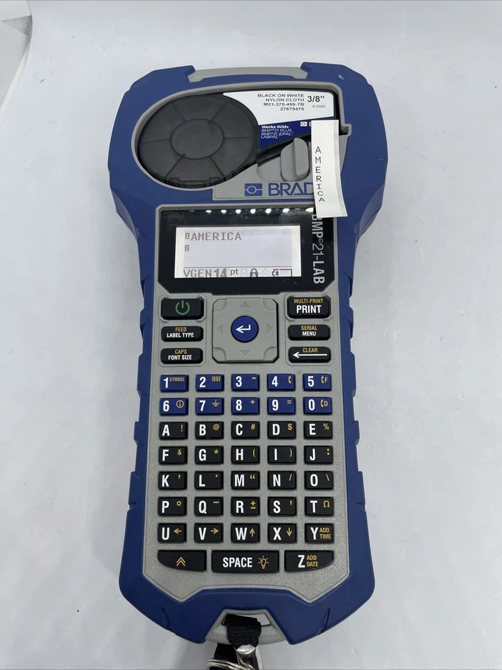 BRADY M21-LAB Portable Printer,Single Color,3/8"#2 - Image 1 of 4