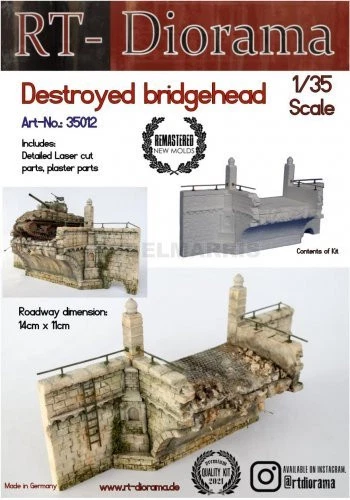 RT-DIORAMA 35012s 1/35 Destoyed Bridgehead [Standard] - Immagine 1 di 1
