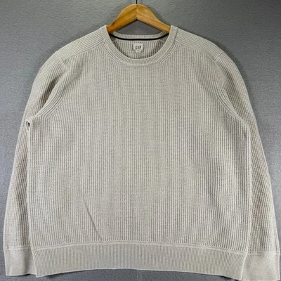 Suéter Pullover Gap Cuello Redondo Tejido Gofre Informal Manga Larga Cómodo Mujeres XL Alto Foto 1 de 4