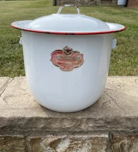 Olla de cámara colombiana vintage con tapa y asa - Imagen 1 de 19