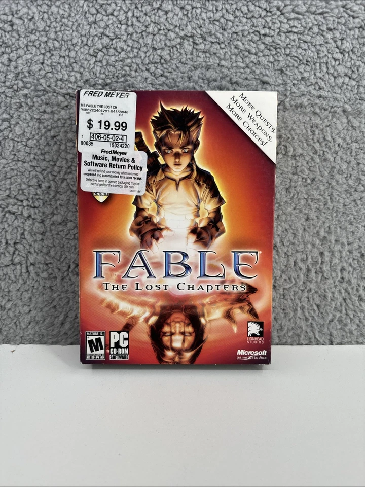 Fable The Lost Chapters - 2005 PC Game CD ROM NEW Factory Sealed W/ Slipcover - Image 1 of 4