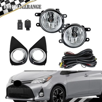 Luz antiniebla halógena para Toyota Yaris 2015-2016 con interruptor + kit de cableado lado izquierdo y derecho Foto 1 de 4