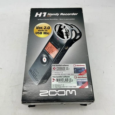 ZOOM H1 Handy Portable Linear PCM Digital Audio Recorder Mic Hi Quality Like New - Image 1 of 4