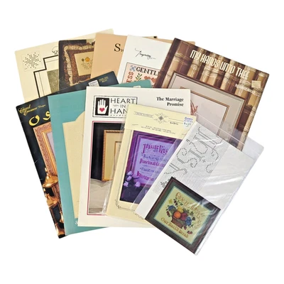 Lot of 10+ Religious Cross Stitch Patterns/Charts | Angels Bible Verses Prayer - Image 1 of 4