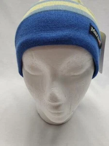Marmot Lava Knit Beanie Hat Iconic Blue Yellow NEW - Picture 1 of 1