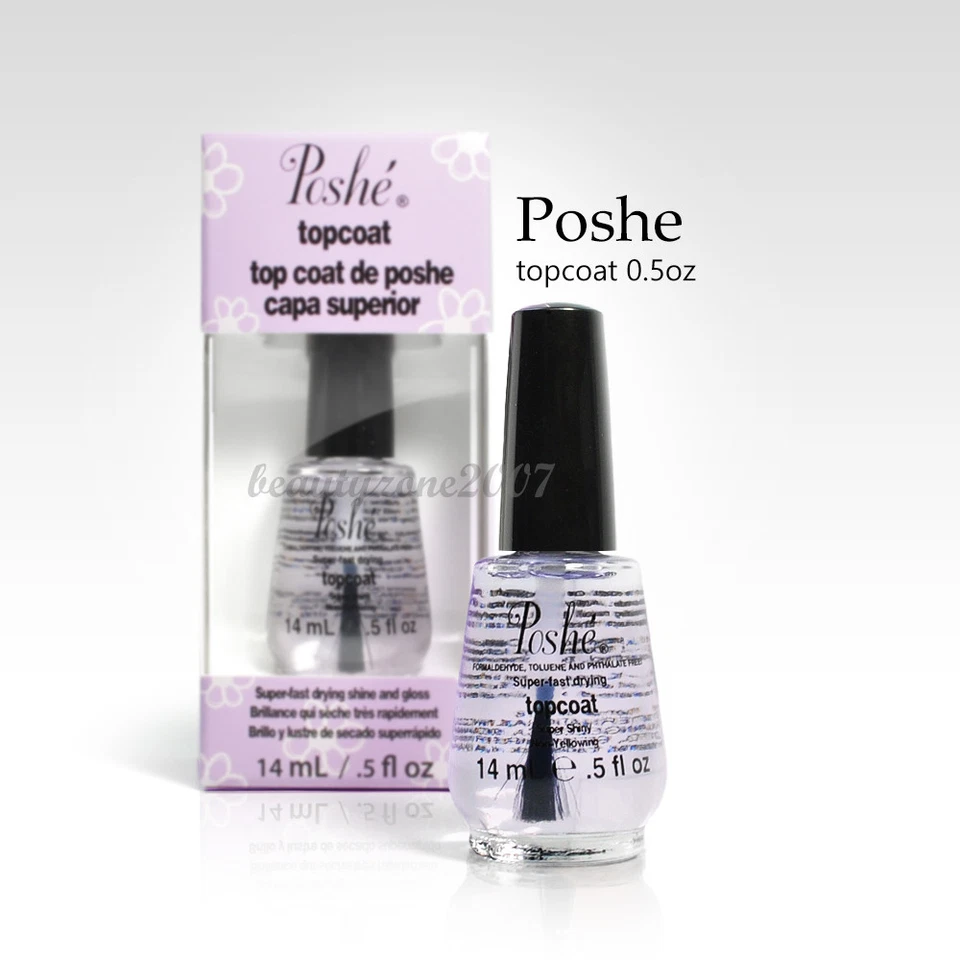 Poshe Super Fast Drying Shine Gloss Nail Polish Top Coat 0.5oz - Image 1 of 1