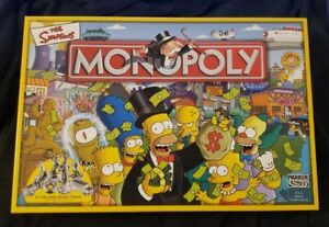 MONOPOLY THE SIMPSONS EDITION 2003 BY PARKER GAMES 8 COLLECTABLE PEWTER TOKENS