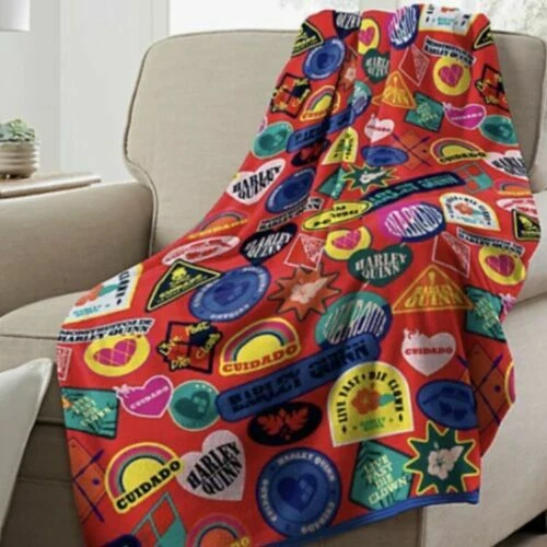 DC Comics Harley Quinn The Suicide Squad Super Plush Throw Blanket 46in x 60in - Image 1 of 1