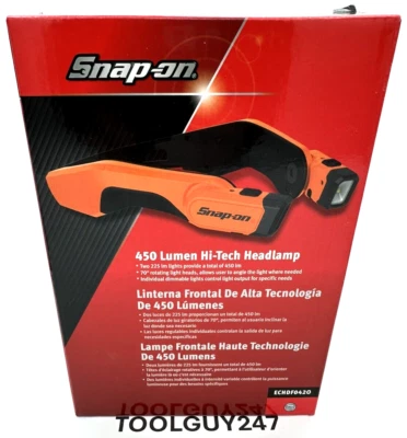 FARO SNAP ON ECHDF042 O ALTA TECNOLOGÍA NARANJA CLARO 450 LÚMENES Recargable NUEVO Foto 1 de 4