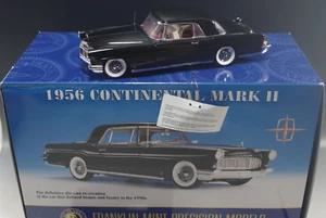 FRANKLIN MINT 1956 LINCOLN CONTINENTAL MARK II 1:24 SCALE DIE CAST MIB CONDITION - Picture 1 of 11