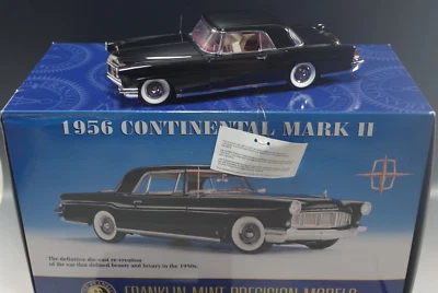 FRANKLIN MINT 1956 LINCOLN CONTINENTAL MARK II 1:24 SCALE DIE CAST MIB CONDITION - Image 1 of 4