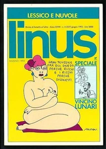 Altan : cartolina con immagine tratta da copertina di Linus - Picture 1 of 1