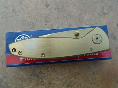 NAVAJA SMITH & WESSON DORADA LAVADA CK110GL NUEVA EN CAJA Foto 1 de 4