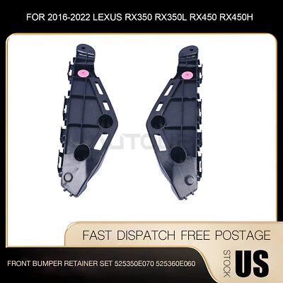 Retenedor de parachoques delantero para Lexus RX350 RX450h 2016-2022 525350E070 525360E060 Foto 1 de 4