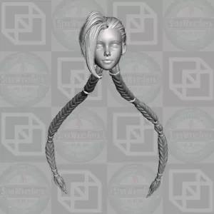 JInx League of Legends Custom Head für 1:12 & 1:10 & 1:18 Actionfiguren - Bild 1 von 1