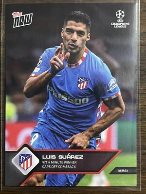 2021-22 Topps Now UEFA UCL #32 Luis Suarez Atletico de Madrid - Image 1 of 2