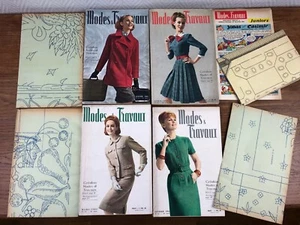 4x Revues MODES et TRAVAUX Année 1964 # 757 758 759 760 + Patrons Broderies - Foto 1 di 9