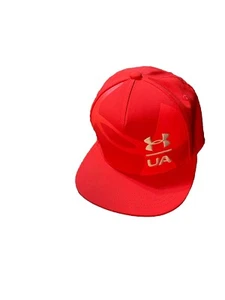 Under Armour Mens Orange/Pink Flat Cap Baseball Hat! OSFA - Picture 1 of 6