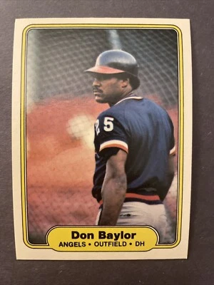 1982 Fleer #451 Don Baylor California Angels - Image 1 of 2