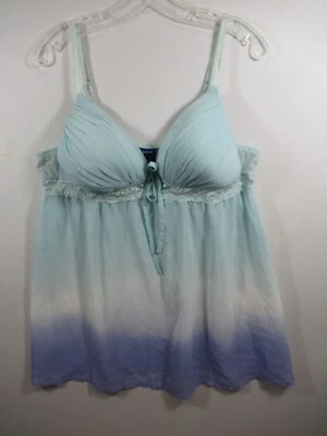 Apt. 9 Empire 腰部娃娃大码 XXL Ombre 无袖性感 — 第 1/4 张图片