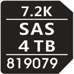 30 pz di 819079 4 TB SAS 7,2K adesivo etichette caddy per vassoio hpe G8 G9 G10 3,5"" - Foto 1 di 2