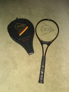 Vintage Dunlop Black Max Mid-Size Composite Graphite Tennis Racquet 4 3/8" Nice - Picture 1 of 12