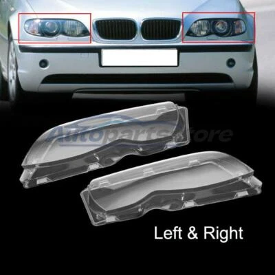 Cubierta de lente transparente para faros BMW 320i 325i 330i E46 serie 3 2002-2005 Foto 1 de 4
