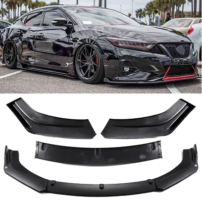 For Nissan Maxima Front Bumper Lip Splitter Spoiler Matte Black Foto 1 de 4