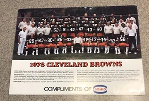 1978 CLEVELAND BROWNS 9x12 TEAM PHOTO Sponsored by Sohio (BP) - Picture 1 of 1
