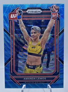 🐳 AMANDA LEMOS RC UFC 2023 Panini Prizm Blue Wave Parallel No. 151